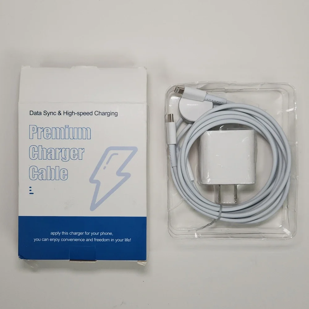 APPLE 2 in 1 Fast Charger/Data For IPhone 14-11, IWatch 8-1, NWT in box
